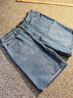 Vintage 90s Old Navy Blue Jeans Light Wash Denim Jorts Shorts Size 36